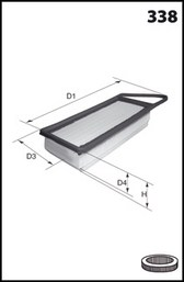 [P426A] FIl AIR PE-407/C5  1.8i et 2.2i 16V