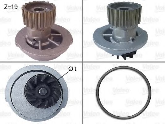 [VALE 506649] POMPE EAU CHEV AVEO/CHRUZE 1.4es