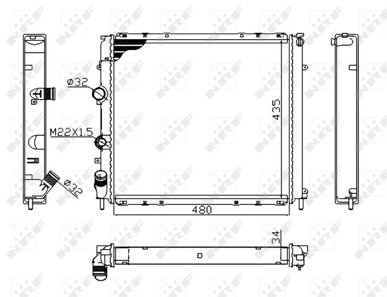 [NRF 58075A] RADIA KANGOO 1.9