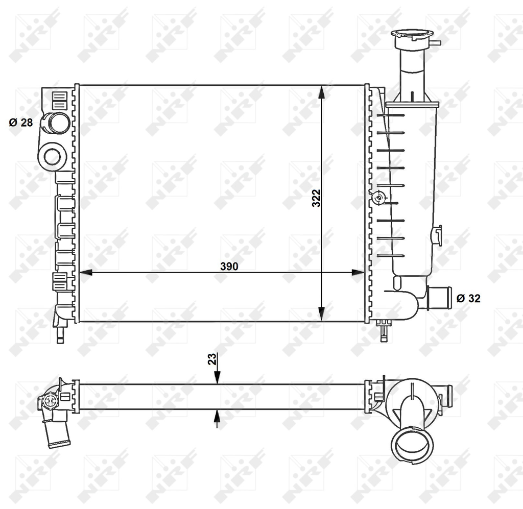[NRF 58814] RADIATEUR AX 730491