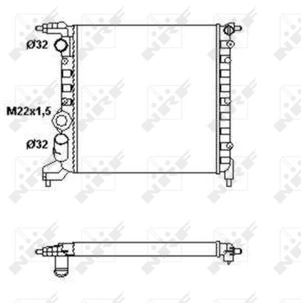 [NRF 58783] RAD CLIO 1.2  90-->98 816656