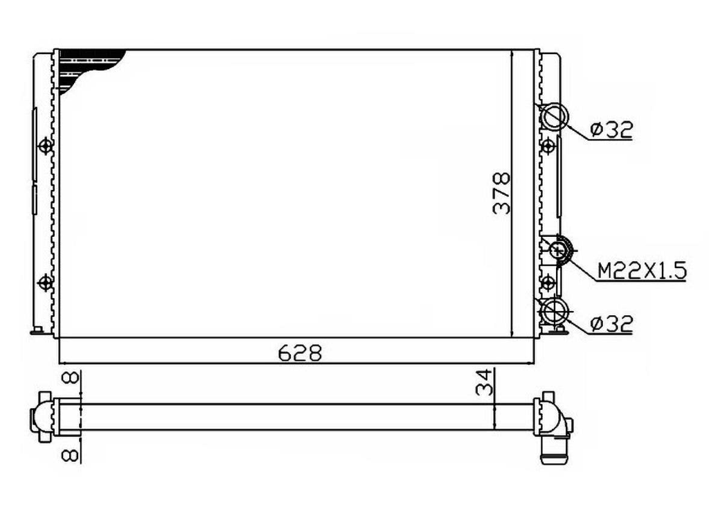 [NRF 50457A] RAD POLO 3-IV 1H0121253BE 730955