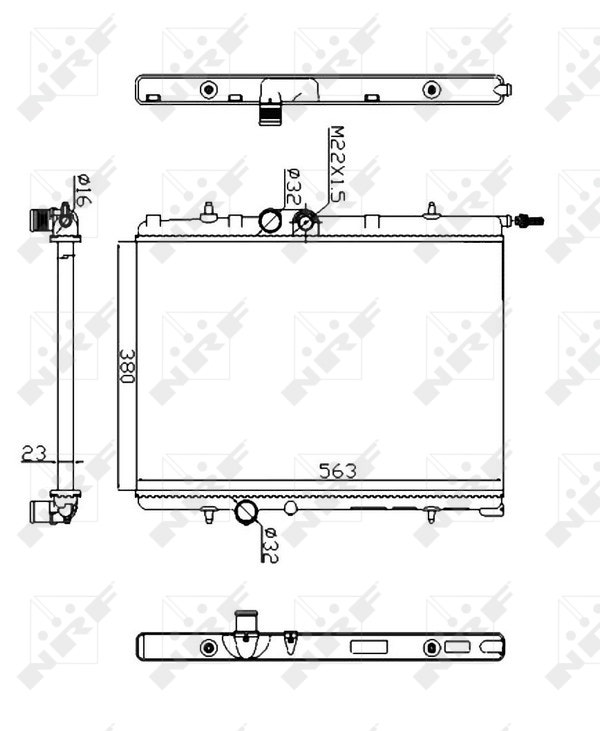 [NRF 509524A] RADIATEUR  206 NM  732886