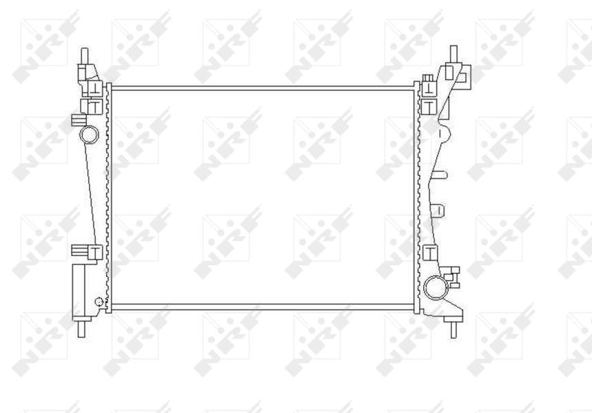 [NRF 55340] RADIATEUR  Grande PUNTO  735042