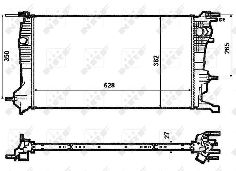 RADIATEUR  MEGANE III 1.4E/1.5DCI7