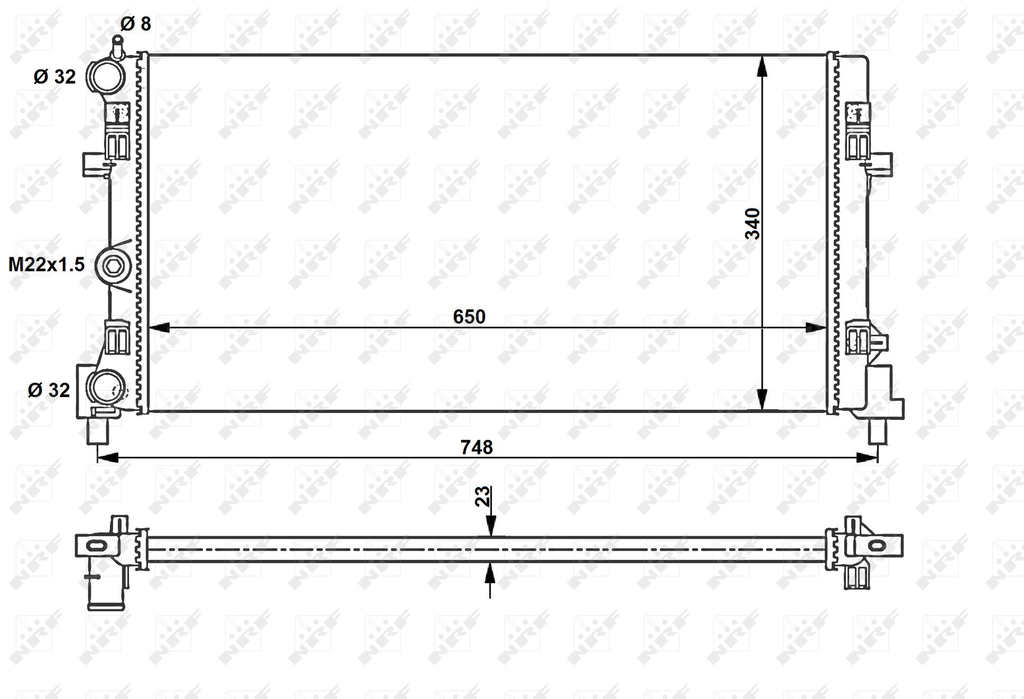 [NRF 53024A] RADIATEUR  POLO 7 8MK376754284