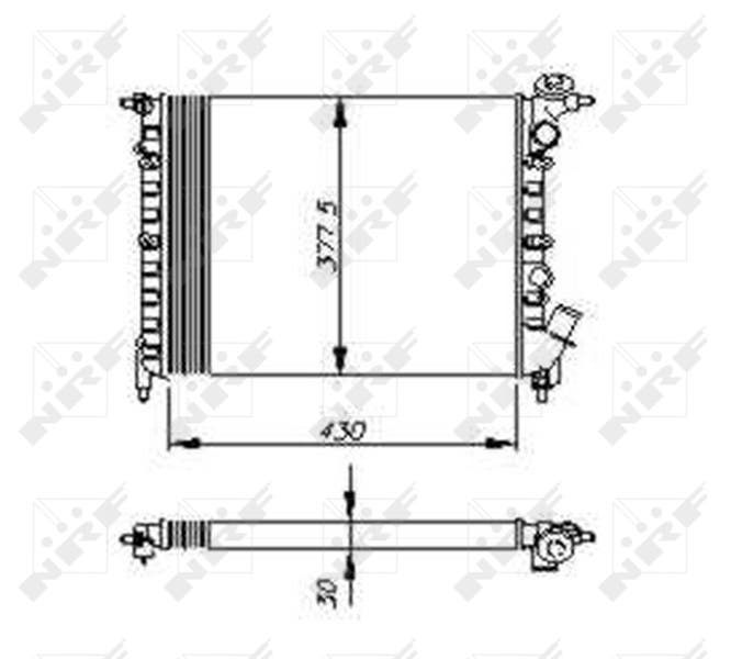 [NRF 58207] RADIATEUR  R19 ESS+ 88  730055