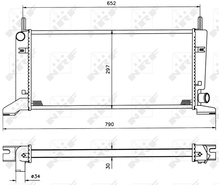 [NRF 509500] RADIATEUR ESCORT 730117