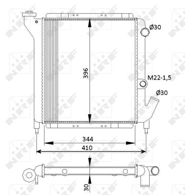 [NRF 54641] RADIATEUR EXP/S5/R9 ESS  383959