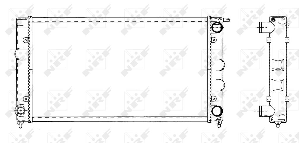 [NRF 509501] RADIATEUR GOLF II/ JETTA1-2  38372