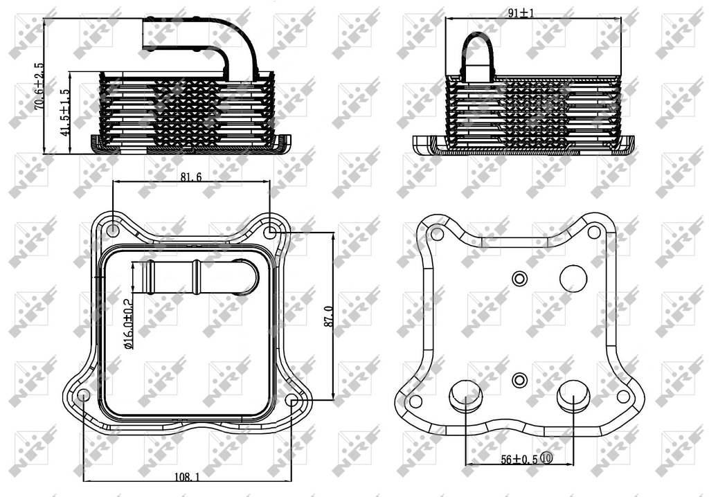 [NRF 31260] RADIATEUR HUILE VW CADDY III/GOLF