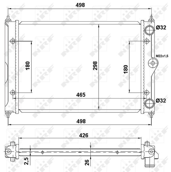 [NRF 519505] RADIATEUR POLO FOX  91-->94