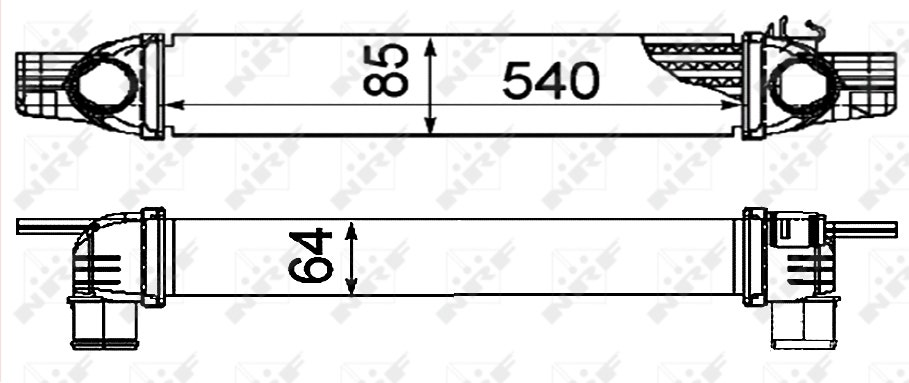 [NRF 30254] Radiateur moteur turbo - Peugeot Bipper / Citroën Nemo / Fiat Qubo 1.4 HDi - NRF 30254