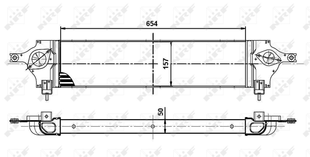 [NRF 30513] Radiateur moteur turbo - Nissan Qashqai+2 1.5 dCi - NRF 30513